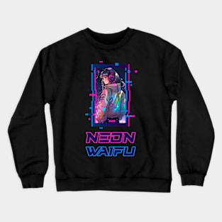 Cyber Futuristic Girl - Anime Shirt Crewneck Sweatshirt